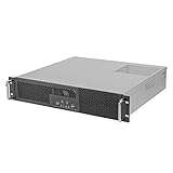 SilverStone Technology SST-RM23-502-MINI - Industrielles 2HE-Micro-ATX-Rackmount-Servergehäuse mit dualem 5,25-Zoll-Laufwerkschacht und USB-3.1-Gen1-Schnittstelle