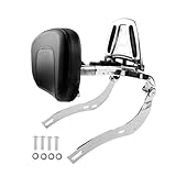 Beifahrersitz-Rückenlehnengepäck Für Indian Für Scout Für Bobber Für Twenty 2018-2023 Mehrzweck-Gepäckträger Vorne Und Hinten Motorrad Rücksitz Kofferhalterung(Silber)