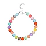 SUPVOX Verstellbares Hundehalsband Candy Color aus Robustem Resin Bequemes Schmuckhalsband für Kleine bis Mittelgroße Hunde und Welpen Modisches Accessoire für Party und Hochzeit