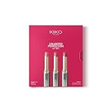KIKO Milano Unlimited Perfection Lip Set 01, Set Mit 3 Nicht Abfärbenden Creme-Lippenstiften Mit Langem Halt