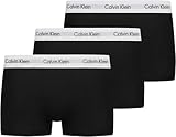 Calvin Klein Herren Boxershorts, Hüft-Shorts, hochwertige Baumwoll-Unterhosen für Männer, mit Stretch-Anteil, elastischer Bund, 3er Pack, Schwarz (Black 001), L