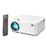 Technaxx Mini Beamer TX-113 – tragbarer Projektor für Heimkino, Outdoor & Büro – unterstützt 1080P, 176' Display, 40.000h LED, HDMI/USB/microSD, Lautsprecher, Fernbedienung