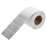 SEWACC 1 Rolle Mattsilbernes Etikettenpapier Aufkleber Adresspapier Express Etiketten Druckerpapier Rechtecke Etikett Thermopapier Selbstklebendes Etikett