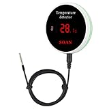 Panysilioer Tuya Smart Home Wifi Temperatursensor Draht Digitales Smartlife Thermometer Raumwasser Pool Thermostat Alarm EU Stecker