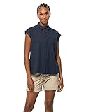 Jack Wolfskin Damen Light Wander W Shirt Shortsleeve, Night Blue, M EU