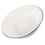 Healvian Großzügiges Faltbares Fußbad mit Emaille Beschichtung Fußmassagegerät für Pediküre und Heim Spa Robustes Fußbadewannen Satz für Fußpflege zu Hause