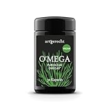 Omega 3 Vegan 30 Kapseln | Hoher Anteil an essenziellen Omega-3-Fettsäuren |EPA und DHA ausschließlich aus hochwertigem Algenöl (PureAlgaeOmega3™)|Omega Vegan artgerecht