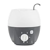 MAM Babykosterwärmer | Babyflaschenwärmer für Babyflaschen und Babynahrung | Flaschenwärmer mit automatischer Temperaturkontrolle und Überhitzungsschutz | grau