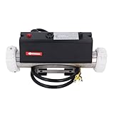 CFTGIW Poolheizung Elektrischer Heizung Thermostat mit Temperaturregelung Selbstheizung für Spa Badewanne Schwimmbad Hartwird 3 KW der Stopp. Die Turn L Pool Heizung Heizungstempel (3KW)