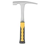 ANKROYU Geologischer Hammer, Felspickel, Geologischer Hammer, Minenexplorationsvermessung, Flache/spitze Spitze, Kohlenstoffreicher Stahl, Multifunktionale Geogogie-Handwerkzeuge(B)
