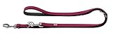 HUNTER SOFTIE Verstellbare Führleine für Hunde, Kunstleder, samtig, pflegeleicht himbeer, 1,5/200 cm, himbeer