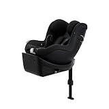 CYBEX Gold Kinder-Autositz Sirona Gi i-Size Comfort inkl. Base, Ab ca. 3 Monaten bis 4 Jahre (Ab Geburt mit Neugeboreneneinlage), Max. 20 kg, 61 - 105 cm (Ab 40 cm mit Neugeboreneneinlage), Moon Black