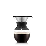 Bodum Pour Over Kaffeebereiter mit Permanentfilter Kurze Tülle 1 L 34 Oz