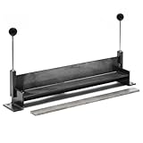 Wiltec Blechbiegemaschine 760 mm (30') Blechlänge, max. 90° Biegewinkel, Abkantbank zum Blech Abkanten aus Gusseisen in Schwarz