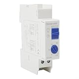 Desiumite Zeitschaltuhr für Treppenlichter, Automatischer AC 220-240V Mechanischer Verzögerungsschalter mit 0,5-20 Min Einstellungen, Energieeffizienter Lichtsteuerung,