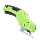 Fabater Elektrischer Teppichschneider, Doppelschalter-Design, Elektrische Schere für Vorhänge, Kunststoff, Bequemer Griff (Ohne Klinge)