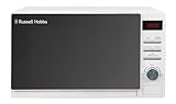 Russell Hobbs RHM2079A Digitale Solo-Mikrowelle, 20 L, 800 W, 5 Leistungsstufen, automatisches Auftauen, 8 automatische Kochmenüs, Uhr und Timer, einfache Reinigung, Weiß