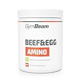 GymBeam Rind- & Ei-Aminosäuren-Komplex - 20 essenzielle und nicht-essentielle Aminosäuren, Rinderprotein-Hydrolysat, ideal für Kraft- und Ausdauersportler, Ergänzung nach dem Training, 500 tabs