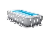 Intex 4M X 2M X 1M Prism Frame Rectangular Pool Set, Hellgrau