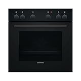 Siemens HE010FBA1, iQ100, Einbau-Herd 60 x 60 cm, 3D Heißluft - gleichmäßige Hitze auf 3 Ebenen, Schnellaufheizung, 66 L, mit Kombirost und Universalpfanne, Schwarz