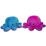 KUNSTIFY Riesen Oktopus Kuscheltier, Stimmungs Plüschtier mit Kraken-Design, 80cm