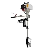 Aussenborder Benzinmotor 2.3 PS 2 Takt 52cc Leistungsstarker Außenborder Bootsmotor, Benzin-Bootsmotor Außenbordmotor Schlauchboote Fischerboote Bootsmoto