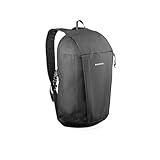 Quechua NH100 Wanderrucksack, 10 Liter, Schwarz (Schwarz),...