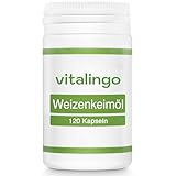 Weizenkeimöl 120 Kapseln - kaltgepresst, hochdosiert - enthält von Natur aus Spermidin, Omega 3, Omega 6 und Vitamin A, B, D, K