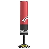SPORTNOW Boxsack freistehend 135 cm Standboxsack mit 10 Saugnäpfen und Stoßdämpfer, Kickboxsack Boxing Trainer für Erwachsene Jugendliche Fitness Boxsack für Boxtraining MMA-Training