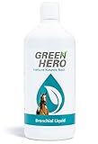 Green Hero Bronchial Liquid für Pferde mit Kräutern - Bronchialkräuter, Bronchialsaft zur Stärkung und Entlastung der Atemwege, 1000 ml