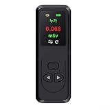 HOHOVYVY Geigerzähler Nuklearstrahlungsdetektor Mit Für OLED Anzeige, Beta Gamma X Strahlenmessgerät Tragbar Für Haus, Arbeit Und Industrieeinsatz(Black)