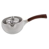 MUCKLILY Keramikkessel für Teezubereitung Haushaltswasserkocher mit Elegantem Design für Tee und Kaffeeliebhaber Passend für Küche und Teestube aus Hochwertiger Keramik Hitze und