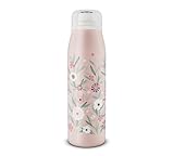 alfi KIDS ISO BOTTLE 500ml, rosa pastell, Isoliertrinkflasche Kinder Edelstahl, absolut dicht mit Drehverschluss, hält 12 Stunden heiß, 24 Stunden kalt, Trinkflasche für Kohlensäure, BPA-frei