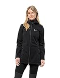 Jack Wolfskin Damen WINDHAIN Coat W Softshellmantel, Black, L