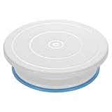 Ohuhu Tortenplatte Drehbar, 28 cm Drehteller Torte mit Rutschfestes Stand, Leichtgängiger, Torten Drehplatte für Dekorieren, Präsentieren und Backen, Geschenk für Bäckerinnen