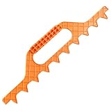 DECOMELODY Praktischer Rahmen Abstandsmesser Imker Messrechen Gelb Imkereibedarf Abstandswerkzeug für Imker mit Zähnen Langlebig und Einfach zu Bedienen