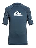Quiksilver All Time - Kurzärmliger Rashguard mit UPF 50 für Jungen 8-16 Schwarz