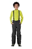killtec Jungen Funktionshose/Skihose mit abzippbarem Latz KSW 79 BYS SKI PNTS, schwarz, 176, 37310-000