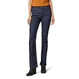 Amazon Essentials Damen Stretchige Slim-Bootcut-Jeans Mittelhoher Bund - Auslaufmodell, Leicht Ausgespült, 44 Kurz