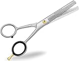 Profi Haarschere Friseurschere Effilierschere Modellierschere Edelstahl Rostfrei Haarschneideschere mit Scharfer Schneide für einen perfekten Haarschnitt (6 Zoll/15,24 cm, Effilierschere)