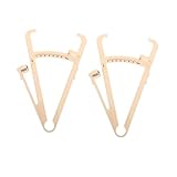 WEKADRIN 2 Stück Handheld Skinfold Caliper Skala Tragbares Körperfettmessgerät aus Langlebigem Präziser Fetttester für Männer und Frauen Kompakt und Einfach zu Bedienen