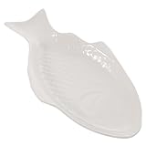 Garneck Ovaler Fischteller Aus Porzellan Im 1er Set – Kreative Fischform Servierteller Für Sushi - Snacks Und Desserts – Ideal Für Restaurants Und Zuhause