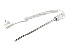 CINI GT Weiss 1200W Heizstab Heizpatrone Heizelemente für Heizungen Heizkörper Badheizkörper mit Thermostat elektronischer Temperaturregler