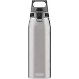 SIGG - Edelstahl Trinkflasche - Shield ONE Brushed - Für Kohlensäurehaltige Getränke Geeignet - Auslaufsicher - Federleicht - BPA-frei - Gebürstet - 1L