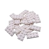 Lego® City - 25 Stück 2x4 Platten in Weiß - Basic Classic Bauplatten für Häuser, Fahrzeuge und kreative Bauprojekte - Ideal für Lego® City Konstruktionen und Bauvorhaben