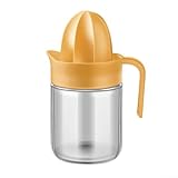 Leichte manuelle Entsafter für Orangensaft im Haushalt, kompaktes Design, Materialien für Sicherheit, platzsparend und einfache Reinigung (gelb)