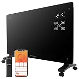 KLAMER Konvektor Pro 2500 W WLAN Heizgerät – Smart Konvektor mit App- & Timersteuerung, ECO- & Frostschutzmodus, LED-Display, Überhitzungsschutz, für Wohn- & Schlafräume, Wand- oder Standmontage