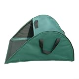 Linnkyfloa Große 26 Gallonen Kapazität Oxford Tuch Laubsack mit stromlinienförmigem, leichtem Design, faltbarer Garten-Schmutzsammler für Blätter, Gras und Zweige (grün)