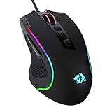 Redragon M612 Predator RGB Gaming Maus, 8000 DPI kabelgebundene optische Gamer-Maus mit 11 programmierbaren Tasten & 5 Hintergrundbeleuchtungsmodi, Software unterstützt DIY Keybinds Rapid