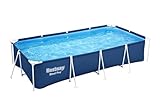 Bestway Steel Pro Frame Pool ohne Pumpe 400 x 211 x 81 cm , dunkelblau, eckig